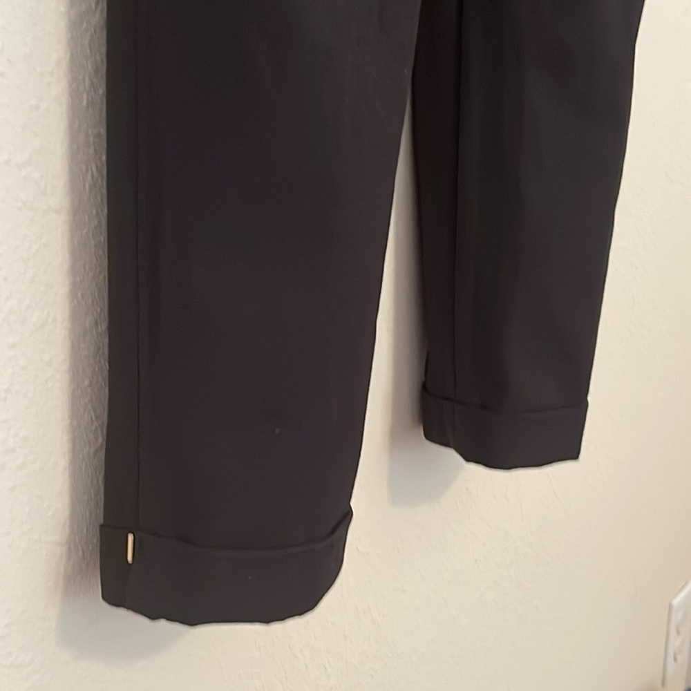 W.H.B.M Black Slim Crop Cotton Blend Pant Sz. 4 - Picture 8 of 17